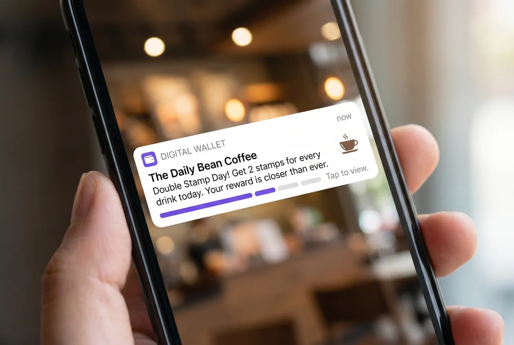 Promo push notification on a phone lock screen