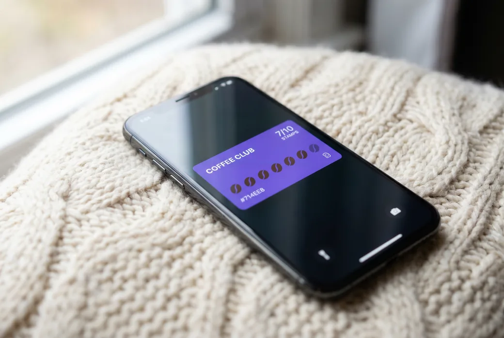 Loyalty wallet pass on a phone lock screen